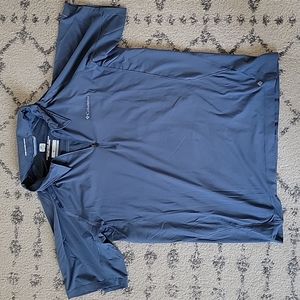 Columbia men's blue omni-wick polo size L